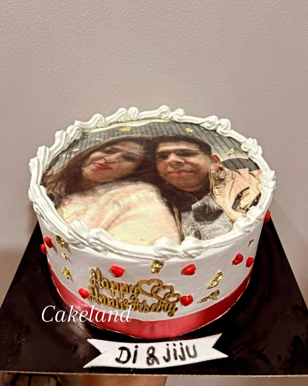 Photo Anniversary Cake