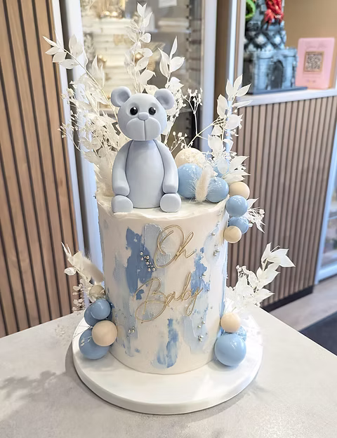 Blue Teddy Cake